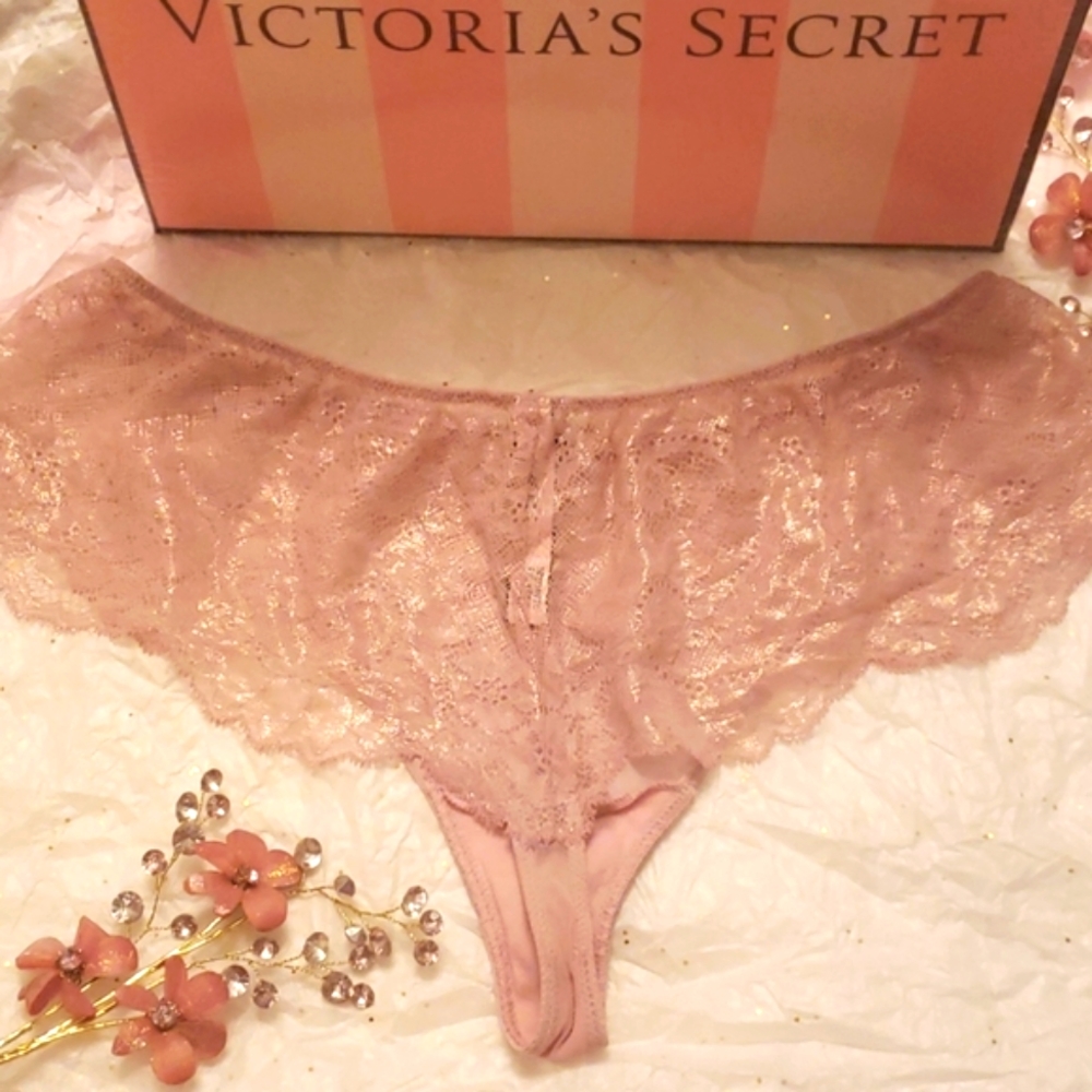 Nwt Victoria's Secret Dream Angels Foil Thong M/L - Picture 2 of 6